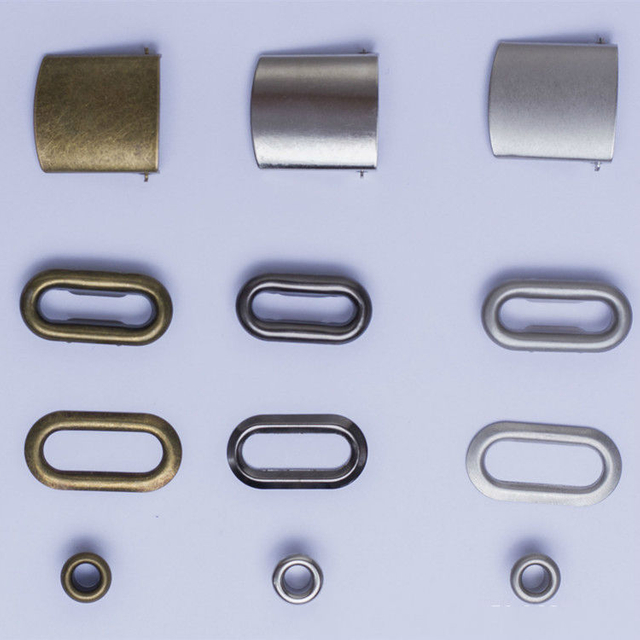 Cap Accessories Custom Logo Color Adjustable Metal Hat Buckles With Eyelets