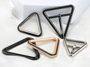 Wholesale With/Without Pin Adjustable Metal Hardware Triangle Belt Buckle