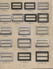 Adjustable Slider Metal Zinc Alloy square Buckle with or without pin