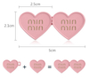 2 Parts Removable Instant Waist Tightener Jeans Adjust Heart Shape Buttons for Loose Pants