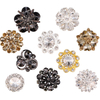 Custom Luxury Fashion Metal Rhinestone Gemstone Crystal Button for Clothes