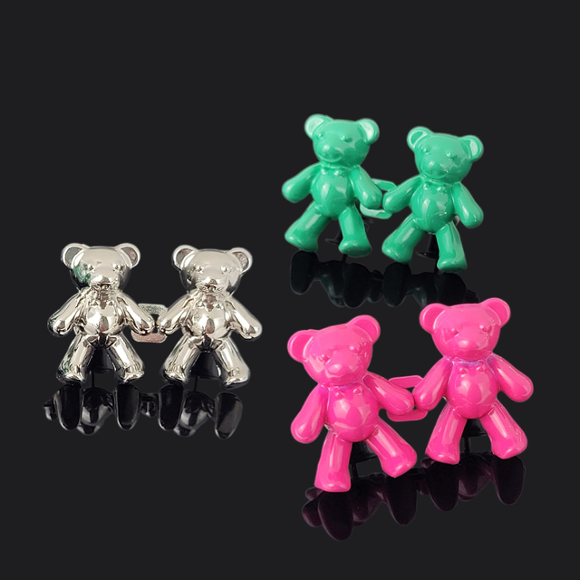 Custom Cute Pants Removable Instant Waist Jeans Pin Adjustable Bear Buttons