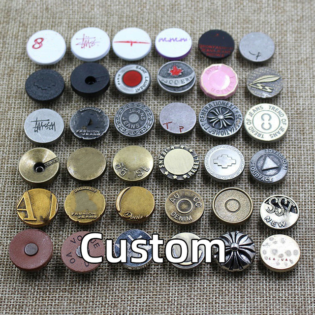 Custom-Logo-Brass-Jeans-Buttons-and