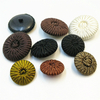 Mushroom shape Bulk round Making Plastic bottom Sewing Shank Fabric Covered Buttons