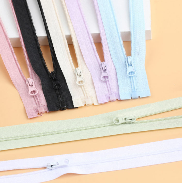 30cm 40cm 50cm 60cm 70cm Custom Colorful 3# Nylon Plastic Zippers