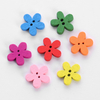 DIY handgefertigtes Handwerk gemischte bunte Blumenform süße Kinder Holzknöpfe für Kleidung