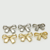 20mm 22.5mm 28mm Bow Shape Hollow Decorative Metal Shank Button for Clothing