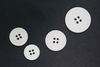 Button Factory in Stock High End White 4 Holes Real Bone Button for Clothing