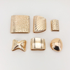 Irregular Shape Gold Metal Fashion Decoration Bra Buckles Connectors for Bikini Swimwear Accessories