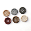 In Stock Wholesale 15mm 20mm Simple Style Plastic Decorative 4 Holes Round Resin Button for Shirt