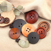OEM Service Eco Friendly Sustainable 2-holes 4-holes Durable Round Wood Button for Clothing