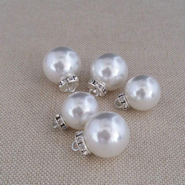 Custom Size Color Pearl Metal Bottom Coat Plastic Shank Buttons for Coat