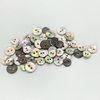 Customized Shape Size Color 2-hole Seashell Dark Green Abalone Shell Buttons For Garment