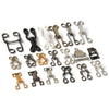 Metal Hook and Eye Closure, Sew On Invisible Garment Collar Hook for Coat Dress Trousers Pant Skirt