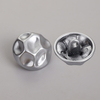 In Stock Cheap Durable Plating Shiny Golden Silver Irregular Shape Plastic ABS Shank Button for Coat Sweater