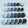New Fashion Metal Aluminum Back Round Fabric Covered Button for Clothing