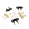 New Fancy 18mm 20mm 25mm Zinc Alloy Bow Shape Decorative Metal Shank Button for Women's Clothes