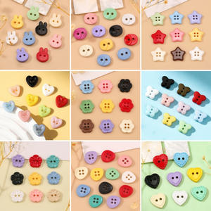 High End Small Size Cute Colorful Resin Plastic Shirt Decorative Button for Kids Children Baby Clothes