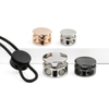Zinc Alloy Cord Lock, Double Hole Spring Cord Stopper, Cylindrical Drawstring Toggle for Hoodie, Jacket, Backpack & Garment DIY Accessories