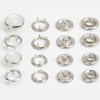 Metal Prong Snap Buttons, Silver 5-Prong Snap Fasteners for Baby Clothes Denim Jackets