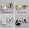 In Stock Cheap Durable Plating Shiny Golden Silver Irregular Shape Plastic ABS Shank Button for Coat Sweater