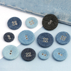 Multi Size Available Aluminum Bottom 2-holes 4-holes Round Fabric Covered Button for Garment