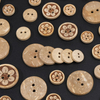 New Fashion Custom Design Eco-Friendly Bleached Color 2 Holes Beige Natural Coconut Shell Button for Sale