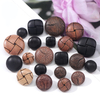 Factory Wholesale Eco Friendly Retro Natural Wooden Shank Button for Clothing with Metal Back