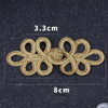 In Stock Gold SilverTraditional Pankou Handmade Chinese Frog Knot Button for Garment and Gift Box