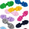 Handmade Fabric Pankou Closure Fasteners Colorful Chinese Knots Frog Buttons with Beads
