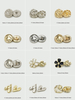 Irregular Shape Vintage Zinc Alloy Metal Shank Button for Coat Jacket Blazer Outerwear