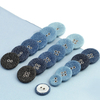 Multi Size Available Aluminum Bottom 2-holes 4-holes Round Fabric Covered Button for Garment