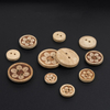 New Fashion Custom Design Eco-Friendly Bleached Color 2 Holes Beige Natural Coconut Shell Button for Sale