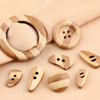 New Fashion Eco Friendly Sustainable Button Natural Bamboo Button for Coat Sweater