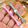 Chinese Frog Closure with Bead, Satin Pankou Knot Button for Qipao Cheongsam Hanfu