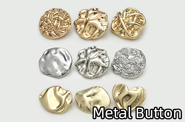 zinc alloy real metal buttons for denim coat