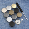 Wholesale 15mm 17mm 20mm Detachable Screw on Adjustable Removable Metal Jeans Button and Rivet