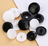 T3 T5 T8 T15 4-part Plastic Snap Button, White Black Round Snap Fastener Press Stud Buttons for Garment