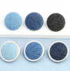 New Fashion Metal Aluminum Back Round Fabric Covered Button for Clothing