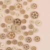 New Fashion Custom Design Eco-Friendly Bleached Color 2 Holes Beige Natural Coconut Shell Button for Sale