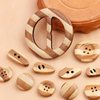 New Fashion Eco Friendly Sustainable Button Natural Bamboo Button for Coat Sweater