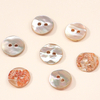 Customized Size Color 2-hole Sewing Abalone Shell Buttons For Clothing