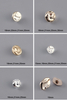 Factory Wholesale Multi Style Plating Shiny Color Irregular Shape Plastic ABS Shank Button for Clothing