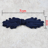 Vintage Small Colorful Handmade Colorful Toggle Style Fastener Braided Closure Chinese Fabric Knot Frog Buttons
