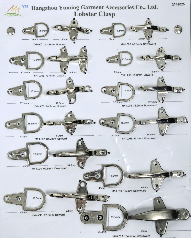 Zinc Alloy Buckle Lobster Clasp