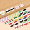 Colorful Stripe Resin Buttons, 4‑Hole Round Candy Color Decorative Buttons for Shirts & School Uniform