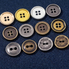 Factory Stock 15mm 2-Holes 4-Holes Zinc Alloy Metal Button for Shirt Jacket Sweater