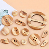 New Fashion Eco Friendly Sustainable Button Natural Bamboo Button for Coat Sweater