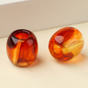Acrylic Rondelle Loose Beads 12&times;12mm, Colorful Plastic Decorative Beads for Garment, Swimwear & DIY Accessories