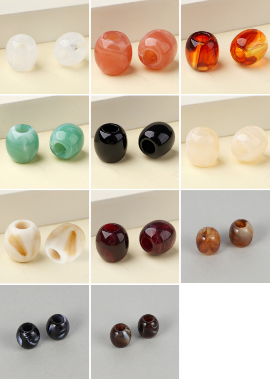 `multi color rondelle acrylic beads for garment decoration`